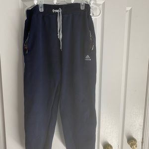 Mens Adidas Sweatpants Dark Navy Large Cotton
